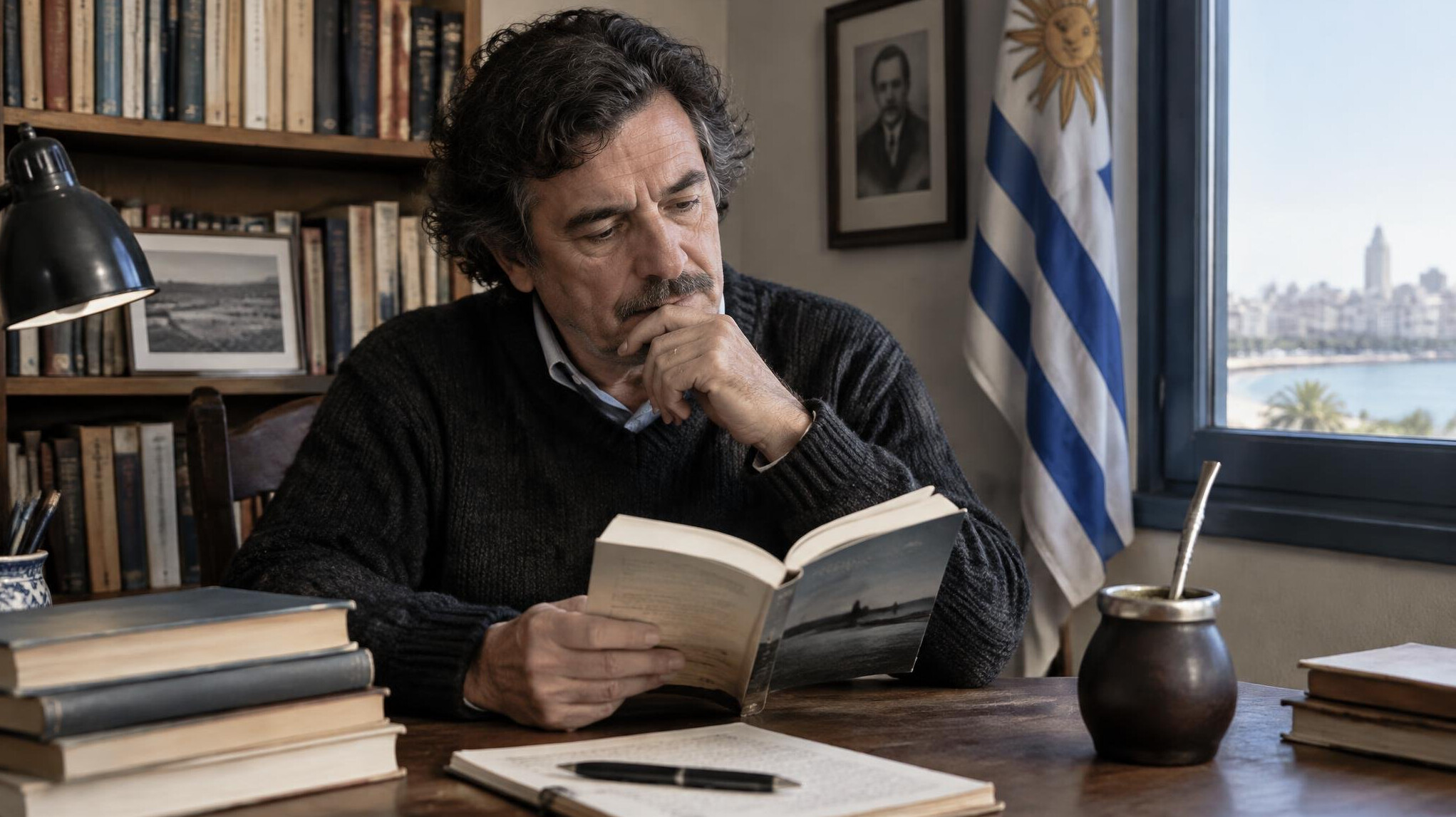 uruguayan writer with book